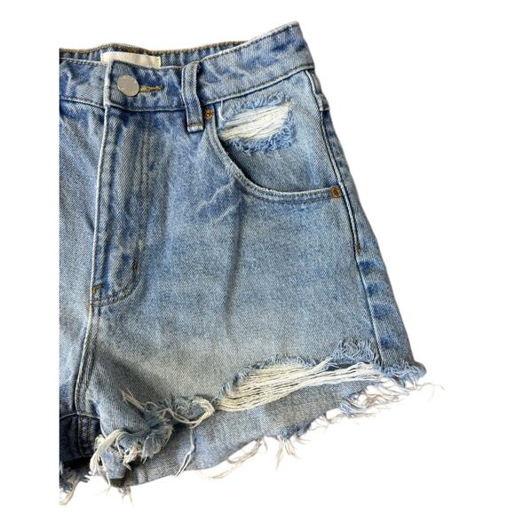 ROLLA’S Dusters High Rise Slim Cut Off Jean Shorts G’Day Mate Aussie 5 Size 23 - Picture 4 of 8